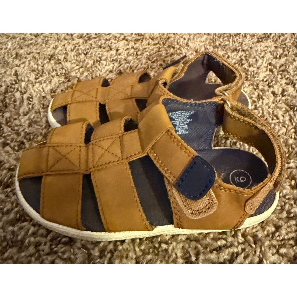 Cat & Jack Boys Beige Fisherman Sandals Size 9